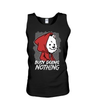 Samoyed Dog Busy Doing Nothing Unisex Tank tile