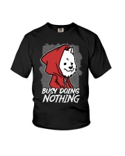 Samoyed Dog Busy Doing Nothing Youth T-Shirt tile