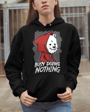 Samoyed Dog Busy Doing Nothing Hooded Sweatshirt apparel-hooded-sweatshirt-lifestyle-07