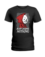 Samoyed Dog Busy Doing Nothing Ladies T-Shirt tile