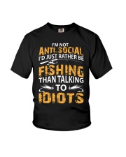 Fish Fishing Than Talking To Idiots Youth T-Shirt tile