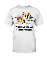 Shiba Inu Dog Coffee Gives Me Classic T-Shirt tile