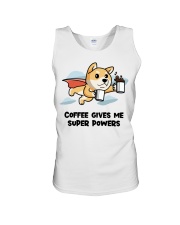 Shiba Inu Dog Coffee Gives Me Unisex Tank tile