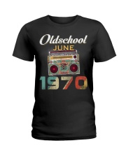 June Vintage Best Of June 1970 50 Years Old Ladies T-Shirt tile