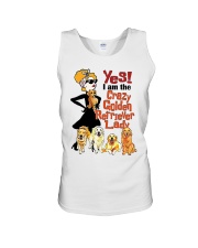 Golden Retriever Dog Crazy Golden Retriever Lady Unisex Tank tile