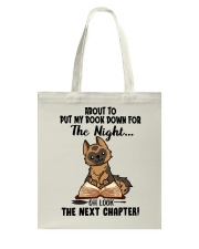 Book Oh Look The Next Chapter German Shepherd Tote Bag tile