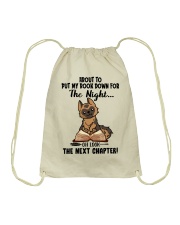 Book Oh Look The Next Chapter German Shepherd Drawstring Bag tile