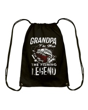 Father Grandpa The Fishing Legend Drawstring Bag tile