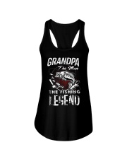 Father Grandpa The Fishing Legend Ladies Flowy Tank tile
