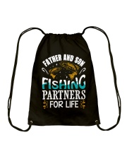 Fish Father And Son Fishing Partners For Life Drawstring Bag tile