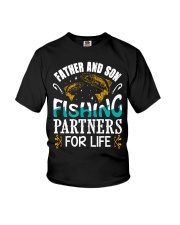 Fish Father And Son Fishing Partners For Life Youth T-Shirt tile