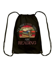 Book All The Cool Girls Are Reading Drawstring Bag tile