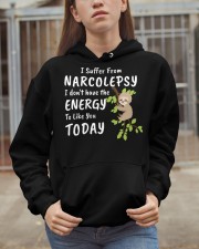 Sloth I Don't Have The Energy To Like You Today Hooded Sweatshirt apparel-hooded-sweatshirt-lifestyle-07