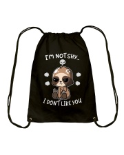 Sloth I'm Not Shy I Don't Like You Drawstring Bag tile