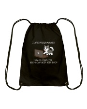 Husky Dog I Are Programmer Drawstring Bag tile