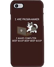 Husky Dog I Are Programmer Phone Case tile