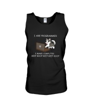 Husky Dog I Are Programmer Unisex Tank tile