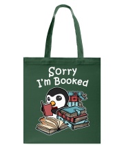 Penguins Sorry I'm Booked Tote Bag tile