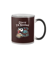 Penguins Sorry I'm Booked Color Changing Mug tile