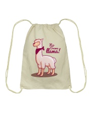 Llama No Drama Llama Drawstring Bag tile