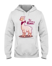 Llama No Drama Llama Hooded Sweatshirt front