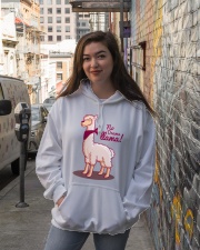 Llama No Drama Llama Hooded Sweatshirt lifestyle-unisex-hoodie-front-1