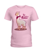 Llama No Drama Llama Ladies T-Shirt tile