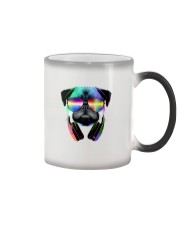 Pug Dog Music Love Pug Color Changing Mug tile