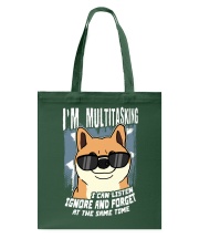Shiba Inu Dog I'm Multitasking Tote Bag tile