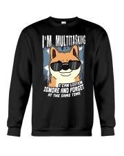 Shiba Inu Dog I'm Multitasking Crewneck Sweatshirt tile