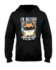 Shiba Inu Dog I'm Multitasking Hooded Sweatshirt front
