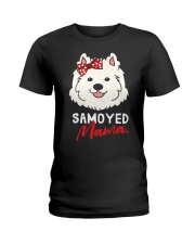 Samoyed Dog Samoyed Mama Ladies T-Shirt tile