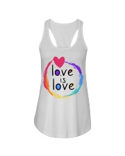 LGBT Love Is Love 3 Ladies Flowy Tank tile