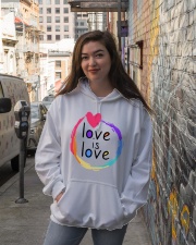 LGBT Love Is Love 3 Hooded Sweatshirt lifestyle-unisex-hoodie-front-1