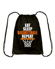 Basketball - Eat sleep basketball repeat Drawstring Bag tile