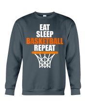 Basketball - Eat sleep basketball repeat Crewneck Sweatshirt tile