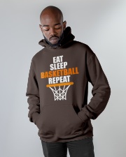 Basketball - Eat sleep basketball repeat Hooded Sweatshirt apparel-hooded-sweatshirt-lifestyle-front-09