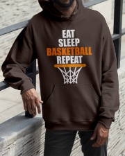 Basketball - Eat sleep basketball repeat Hooded Sweatshirt apparel-hooded-sweatshirt-lifestyle-front-11