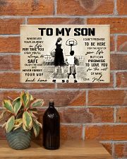 Basketball - To my son - Poster 17x11 Poster poster-landscape-17x11-lifestyle-23