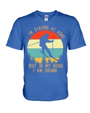 Skiing 11 V-Neck T-Shirt tile