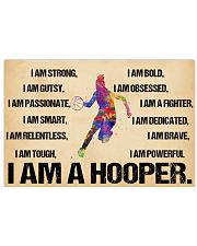 Basketball - i am a hooper poster 17x11 Poster front