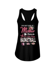 Mother raises a girl plays basketball Ladies Flowy Tank tile
