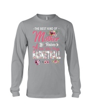 Mother raises a girl plays basketball Long Sleeve Tee tile