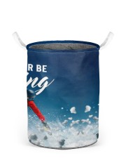 Skiing laundry basket 6 Laundry Basket - Small back