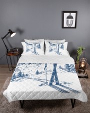 Skiing bed set 2 Queen Quilt Bed Set aos-queen-quilt-bed-set-lifestyle-front-03