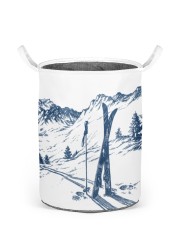 Skiing laundry basket 3 Laundry Basket - Small back
