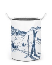 Skiing laundry basket 3 Laundry Basket - Small front