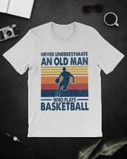 Basketball- Old man play basketball Classic T-Shirt lifestyle-mens-crewneck-front-16