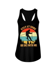Skiing 3 Ladies Flowy Tank tile