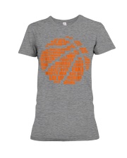 Basketball - Typoraphy Premium Fit Ladies Tee tile